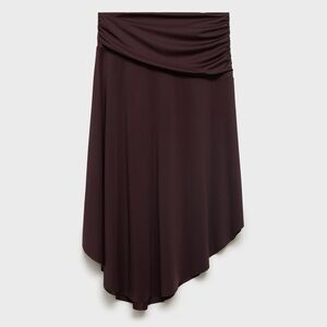 NWT Mango Draped Midi Skirt